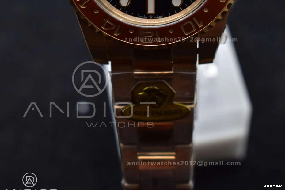 Master Dial 860 Edition CHNR 126715 VR3285 on Gain Gold WellDesigned Black Best RG 1:1 GMT II Factory Bracelet CHS Weight 0413